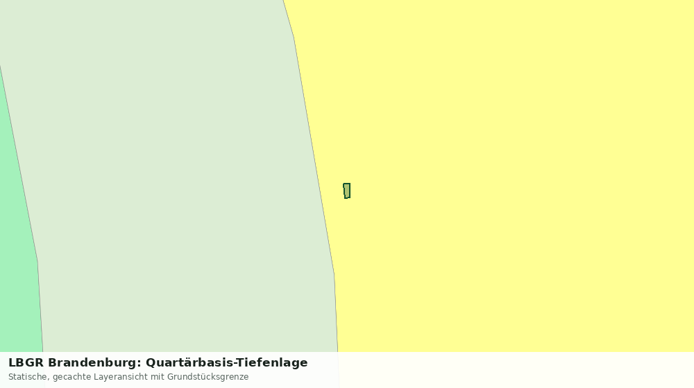 Statische Kartenansicht: LBGR Brandenburg: Quartärbasis-Tiefenlage