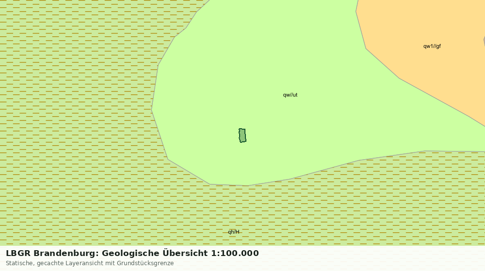 Statische Kartenansicht: LBGR Brandenburg: Geologische Übersicht 1:100.000