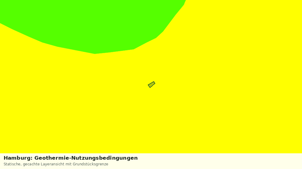 Statische Kartenansicht: Hamburg: Geothermie-Nutzungsbedingungen