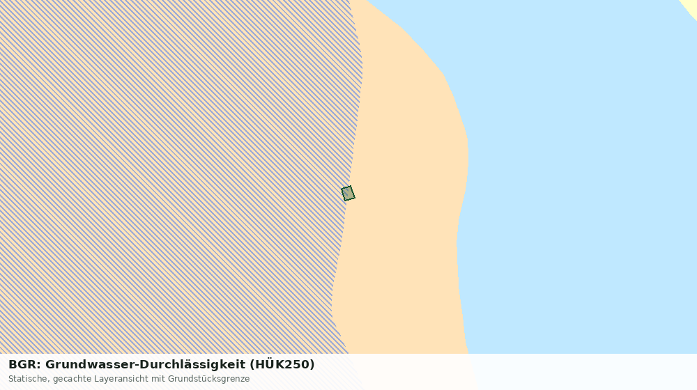 Statische Kartenansicht: BGR: Grundwasser-Durchlässigkeit (HÜK250)