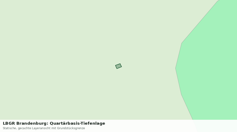 Statische Kartenansicht: LBGR Brandenburg: Quartärbasis-Tiefenlage