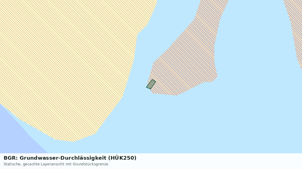 Statische Kartenansicht: BGR: Grundwasser-Durchlässigkeit (HÜK250)