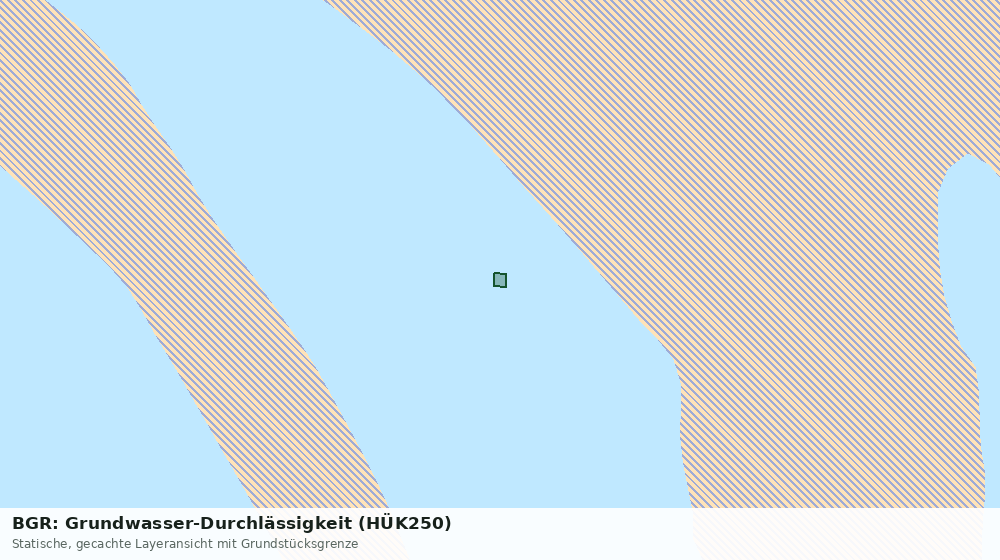 Statische Kartenansicht: BGR: Grundwasser-Durchlässigkeit (HÜK250)