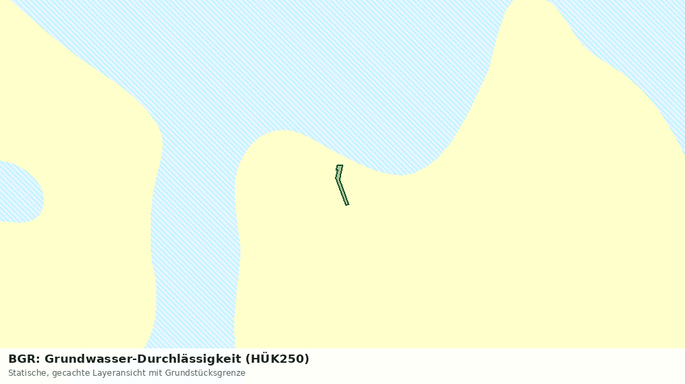 Statische Kartenansicht: BGR: Grundwasser-Durchlässigkeit (HÜK250)