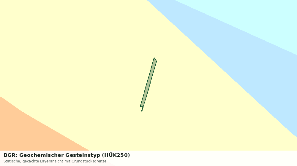 Statische Kartenansicht: BGR: Geochemischer Gesteinstyp (HÜK250)