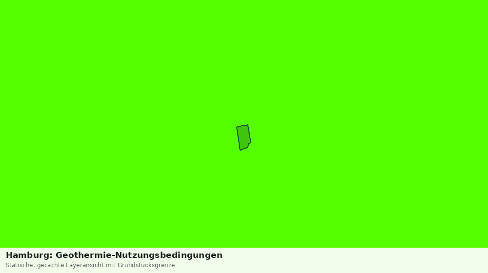 Statische Kartenansicht: Hamburg: Geothermie-Nutzungsbedingungen