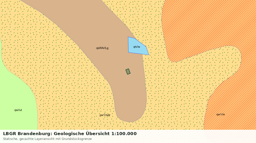 Statische Kartenansicht: LBGR Brandenburg: Geologische Übersicht 1:100.000