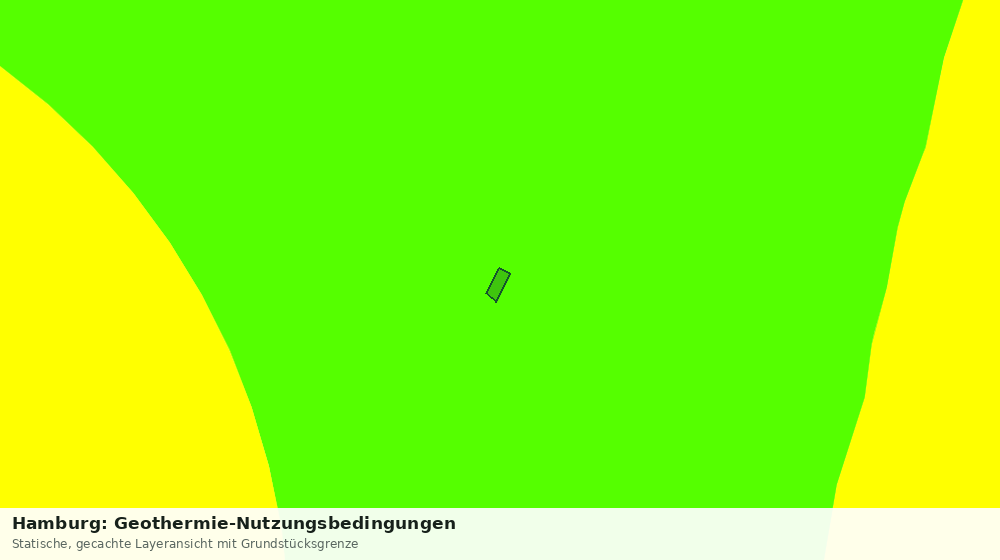 Statische Kartenansicht: Hamburg: Geothermie-Nutzungsbedingungen