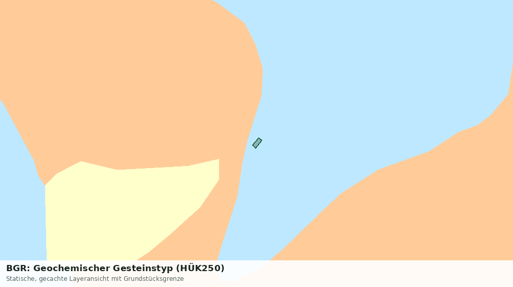 Statische Kartenansicht: BGR: Geochemischer Gesteinstyp (HÜK250)