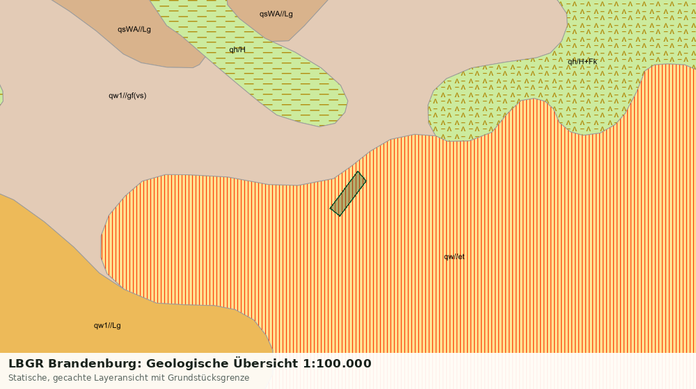 Statische Kartenansicht: LBGR Brandenburg: Geologische Übersicht 1:100.000