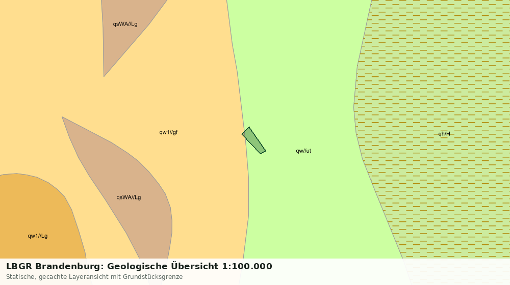Statische Kartenansicht: LBGR Brandenburg: Geologische Übersicht 1:100.000