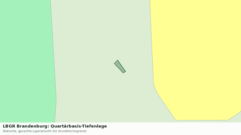 Statische Kartenansicht: LBGR Brandenburg: Quartärbasis-Tiefenlage