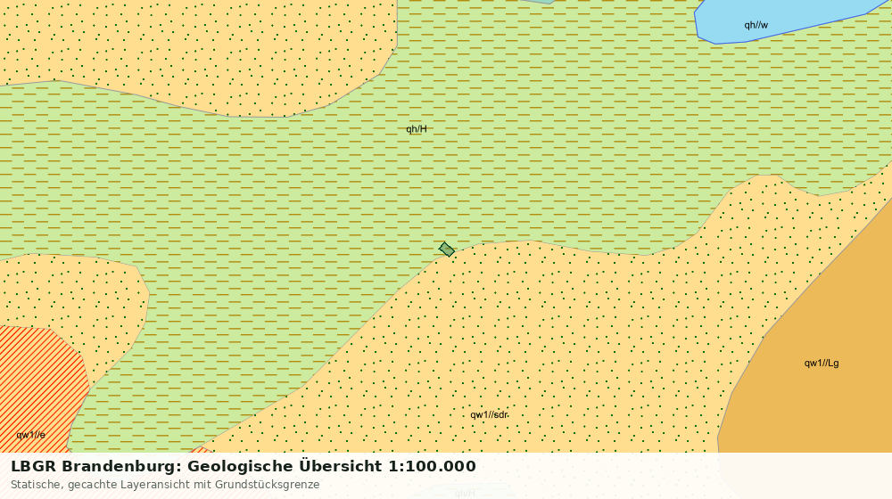 Statische Kartenansicht: LBGR Brandenburg: Geologische Übersicht 1:100.000