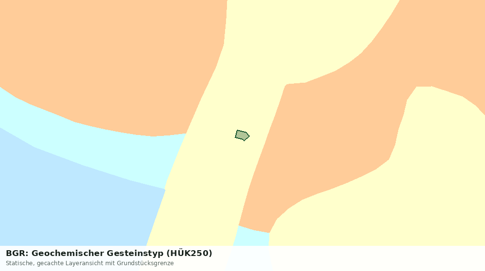 Statische Kartenansicht: BGR: Geochemischer Gesteinstyp (HÜK250)