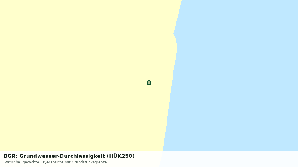 Statische Kartenansicht: BGR: Grundwasser-Durchlässigkeit (HÜK250)