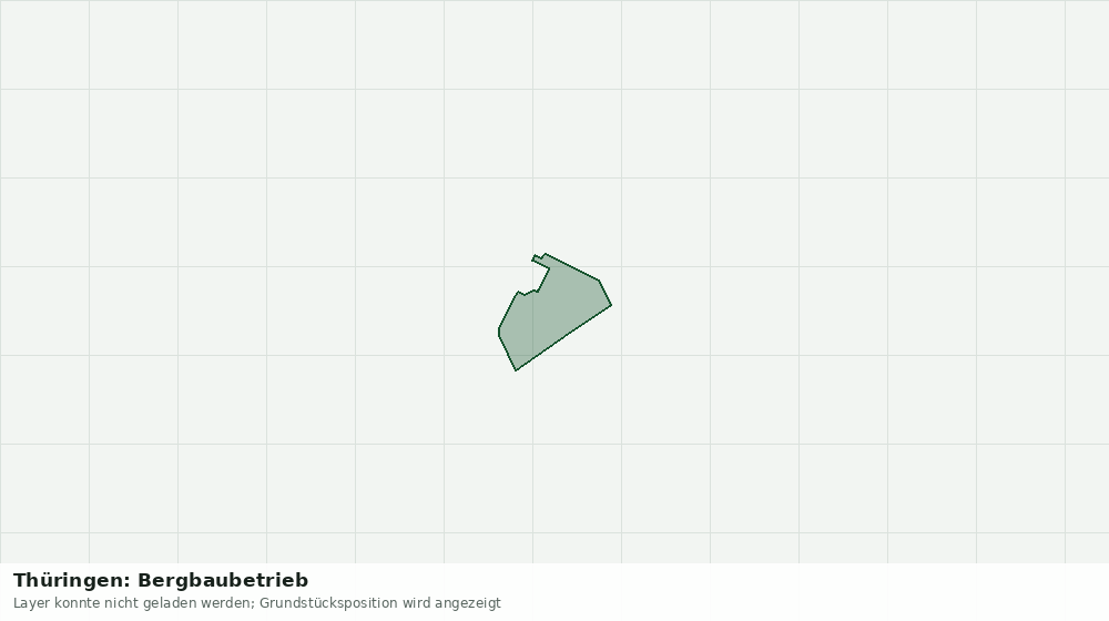 Statische Kartenansicht: Thüringen: Bergbaubetrieb