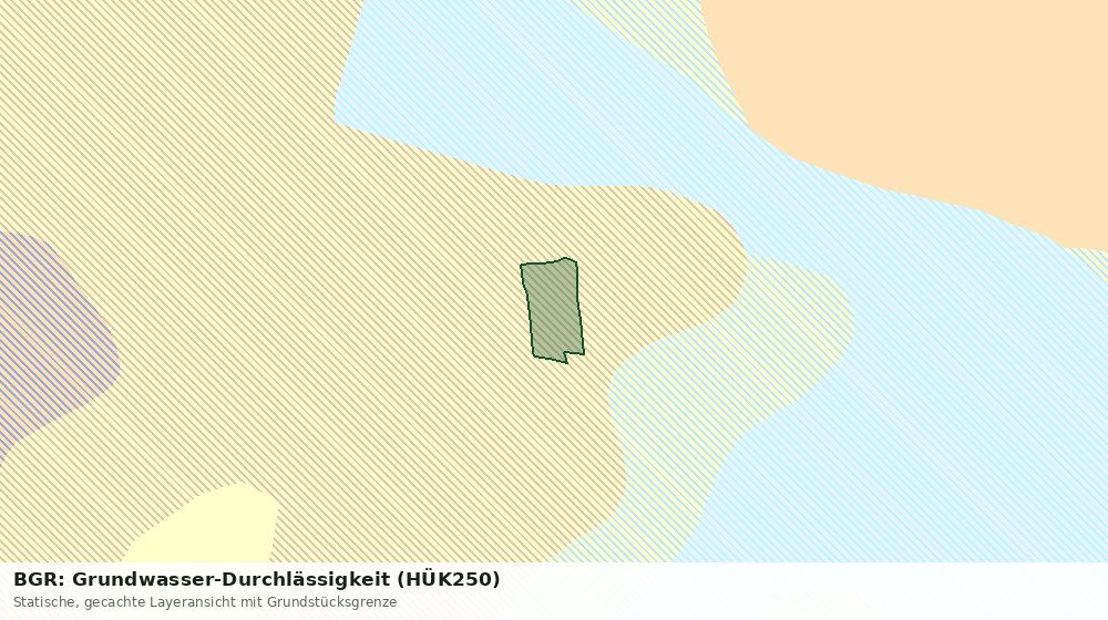 Statische Kartenansicht: BGR: Grundwasser-Durchlässigkeit (HÜK250)