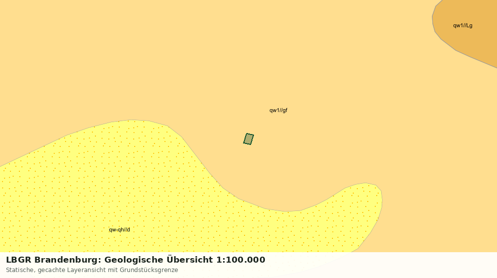 Statische Kartenansicht: LBGR Brandenburg: Geologische Übersicht 1:100.000