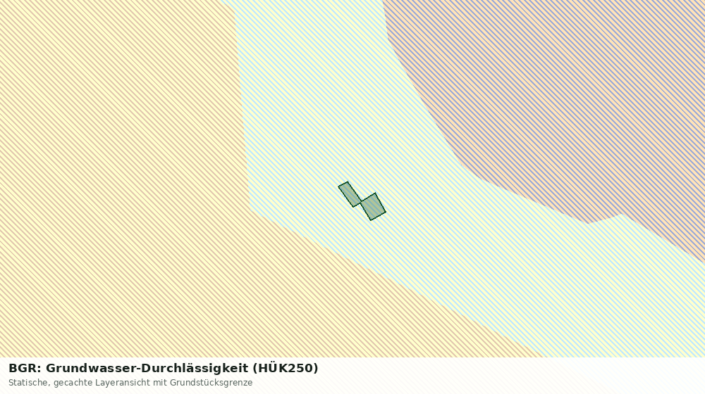 Statische Kartenansicht: BGR: Grundwasser-Durchlässigkeit (HÜK250)