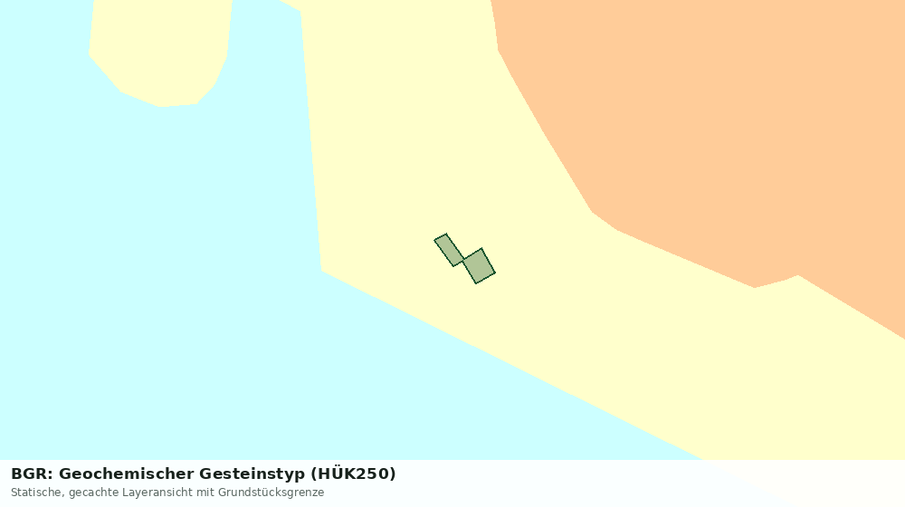 Statische Kartenansicht: BGR: Geochemischer Gesteinstyp (HÜK250)