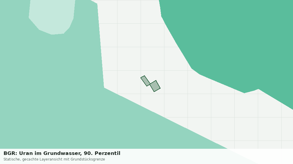 Statische Kartenansicht: BGR: Uran im Grundwasser, 90. Perzentil