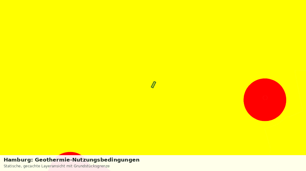 Statische Kartenansicht: Hamburg: Geothermie-Nutzungsbedingungen