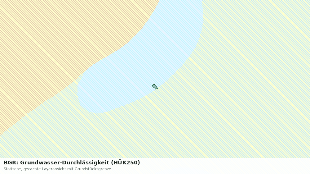 Statische Kartenansicht: BGR: Grundwasser-Durchlässigkeit (HÜK250)