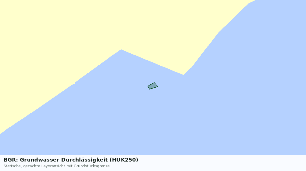 Statische Kartenansicht: BGR: Grundwasser-Durchlässigkeit (HÜK250)