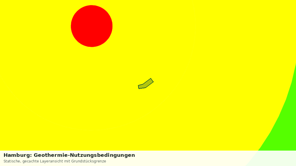 Statische Kartenansicht: Hamburg: Geothermie-Nutzungsbedingungen