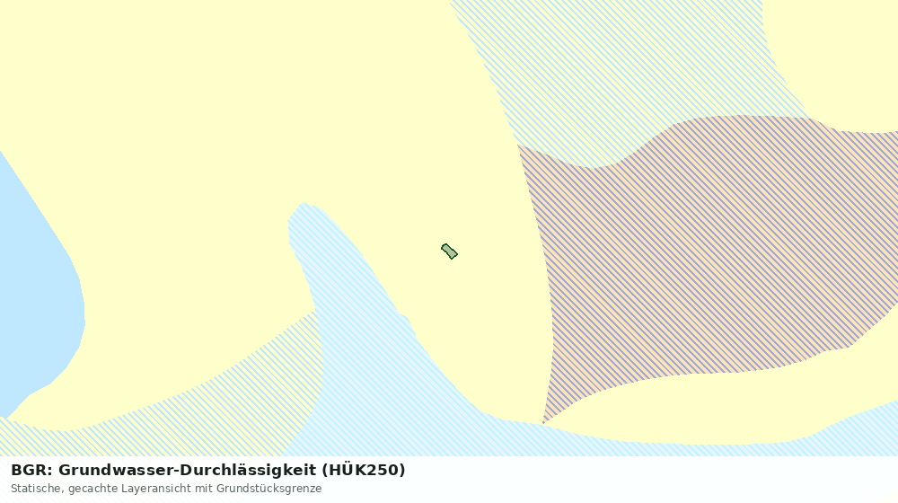 Statische Kartenansicht: BGR: Grundwasser-Durchlässigkeit (HÜK250)