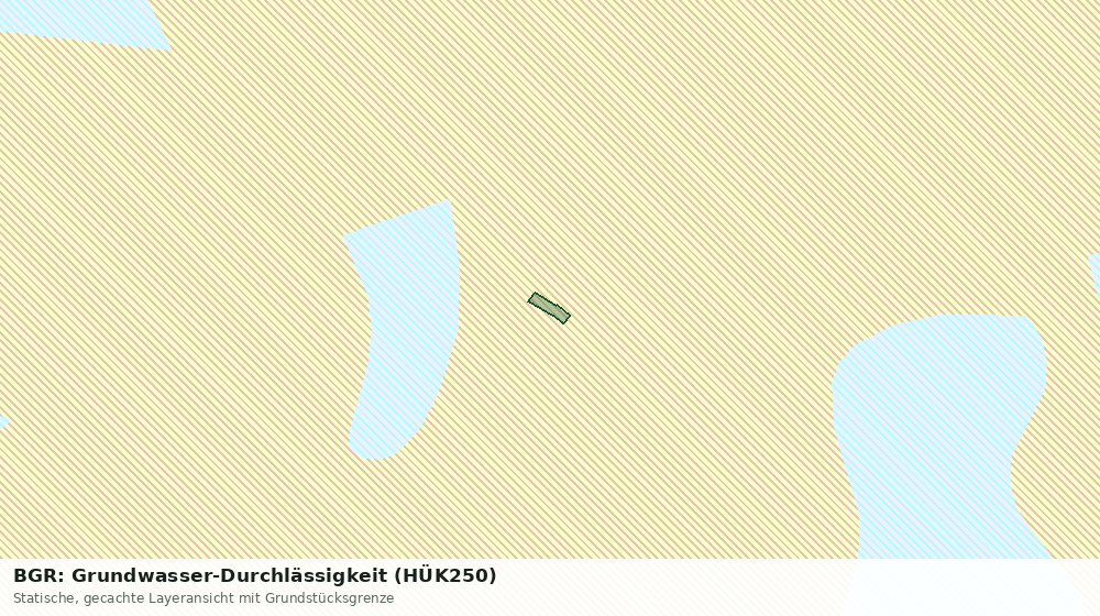 Statische Kartenansicht: BGR: Grundwasser-Durchlässigkeit (HÜK250)