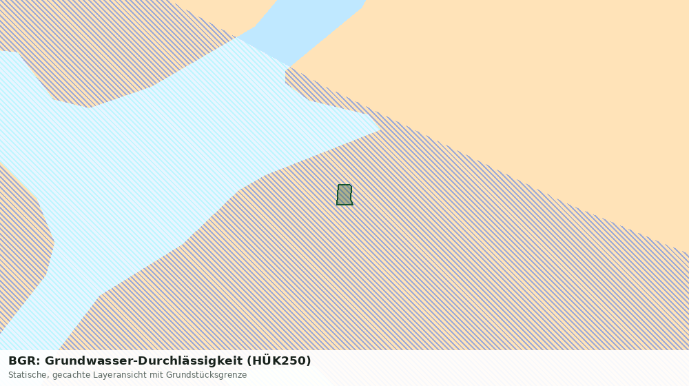Statische Kartenansicht: BGR: Grundwasser-Durchlässigkeit (HÜK250)