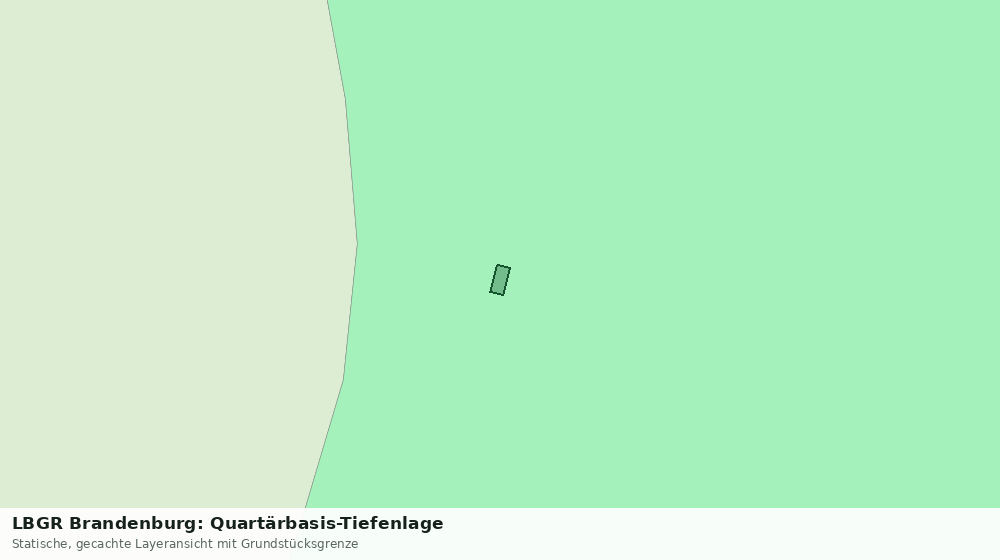Statische Kartenansicht: LBGR Brandenburg: Quartärbasis-Tiefenlage
