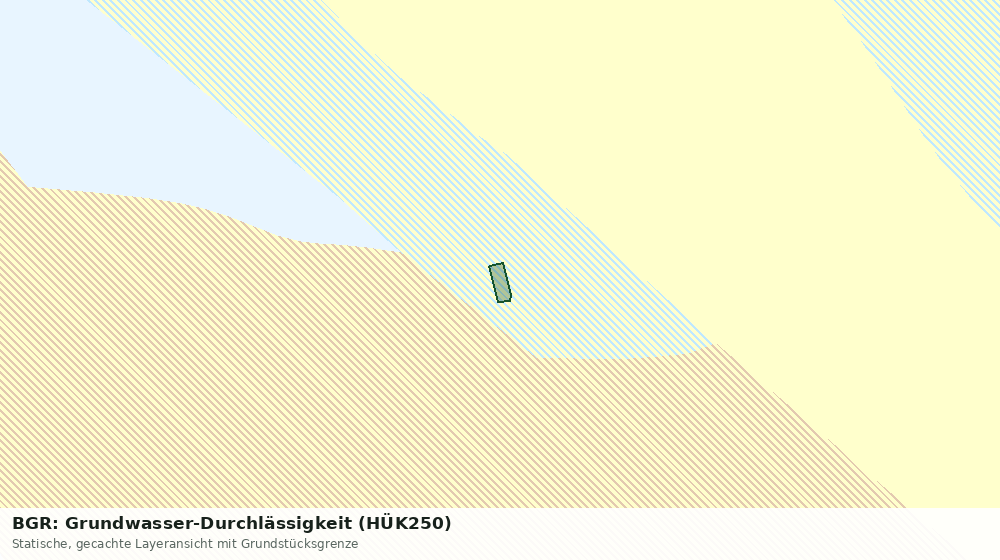 Statische Kartenansicht: BGR: Grundwasser-Durchlässigkeit (HÜK250)