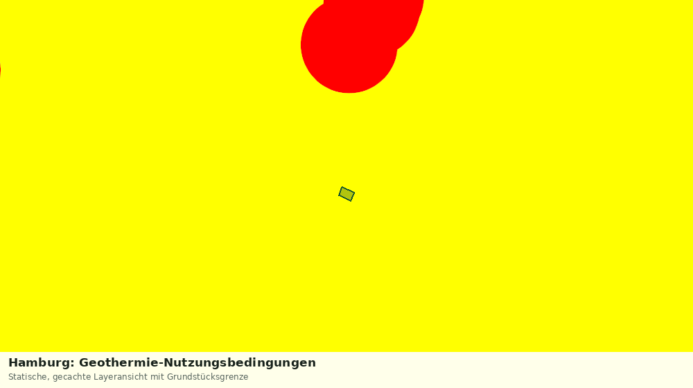 Statische Kartenansicht: Hamburg: Geothermie-Nutzungsbedingungen