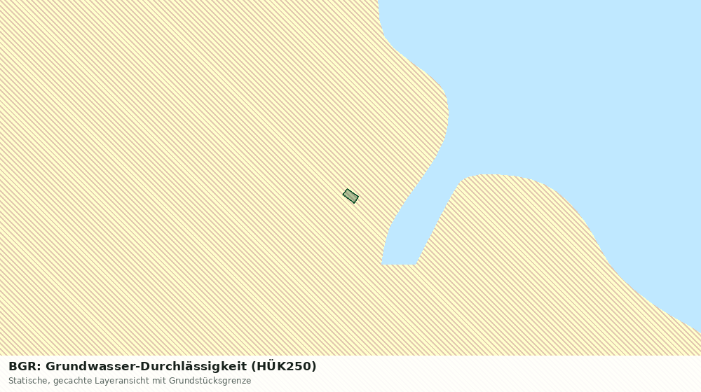 Statische Kartenansicht: BGR: Grundwasser-Durchlässigkeit (HÜK250)
