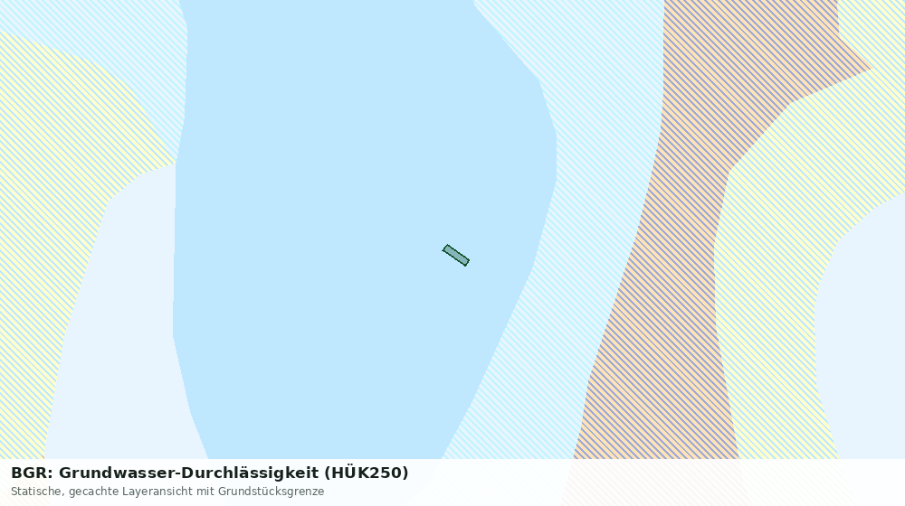 Statische Kartenansicht: BGR: Grundwasser-Durchlässigkeit (HÜK250)