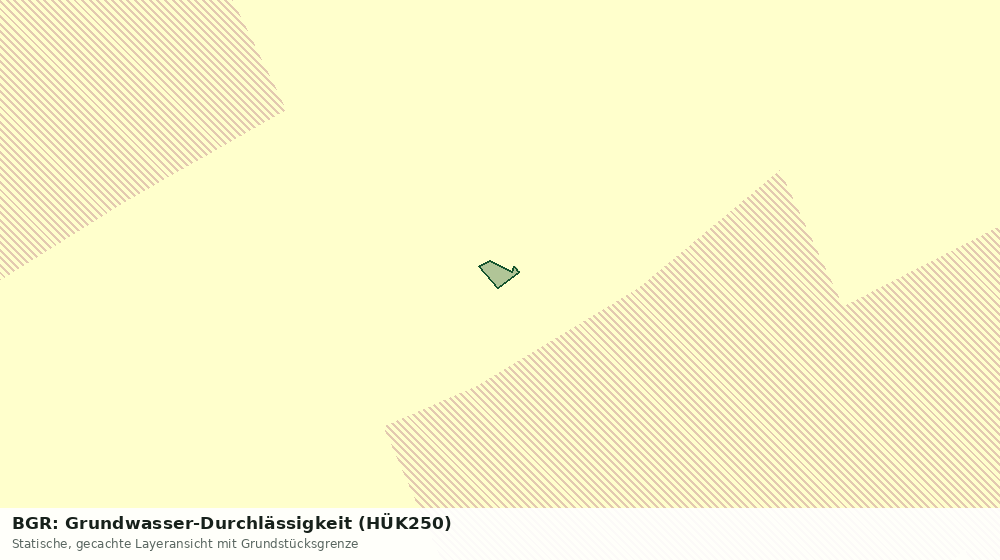 Statische Kartenansicht: BGR: Grundwasser-Durchlässigkeit (HÜK250)