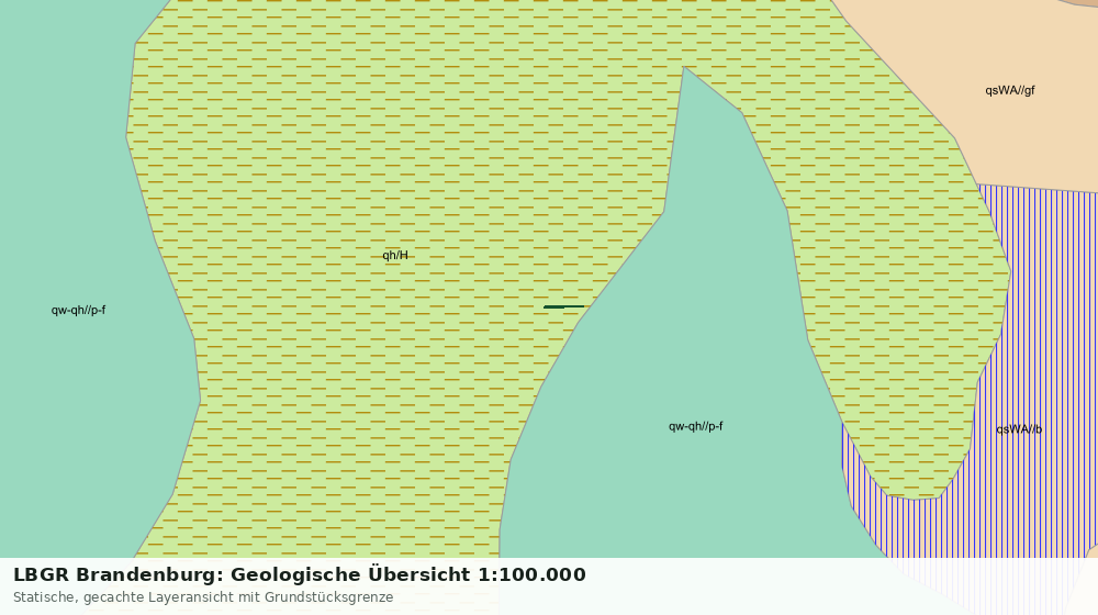 Statische Kartenansicht: LBGR Brandenburg: Geologische Übersicht 1:100.000
