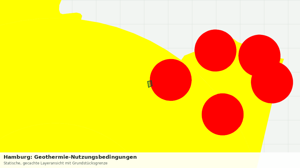 Statische Kartenansicht: Hamburg: Geothermie-Nutzungsbedingungen