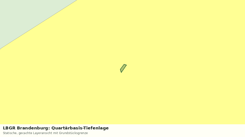 Statische Kartenansicht: LBGR Brandenburg: Quartärbasis-Tiefenlage