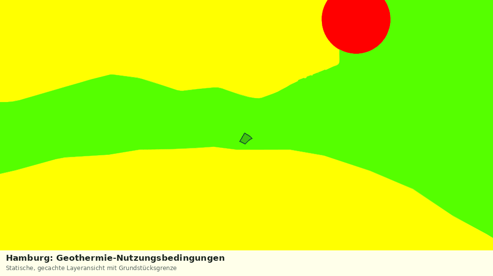 Statische Kartenansicht: Hamburg: Geothermie-Nutzungsbedingungen