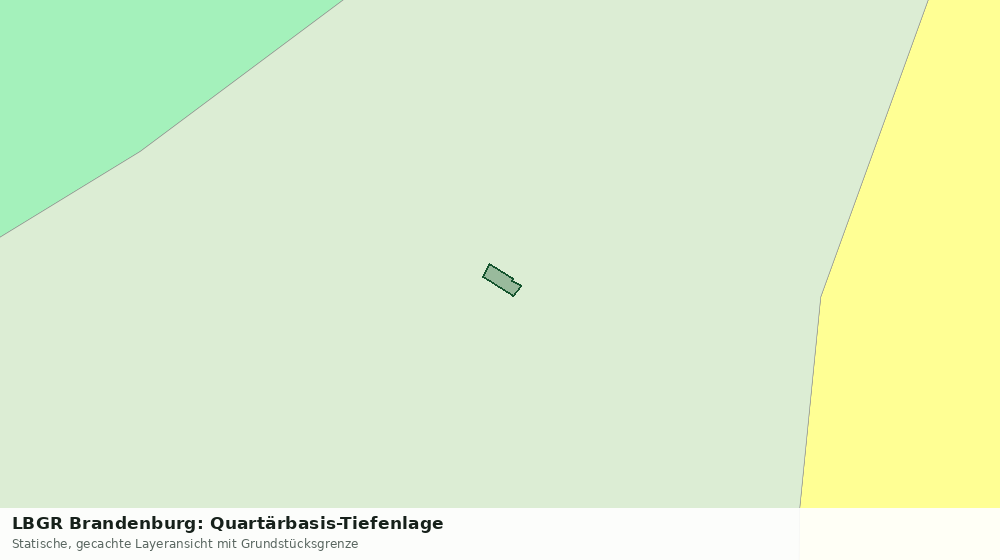 Statische Kartenansicht: LBGR Brandenburg: Quartärbasis-Tiefenlage