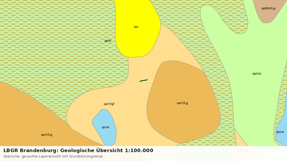 Statische Kartenansicht: LBGR Brandenburg: Geologische Übersicht 1:100.000