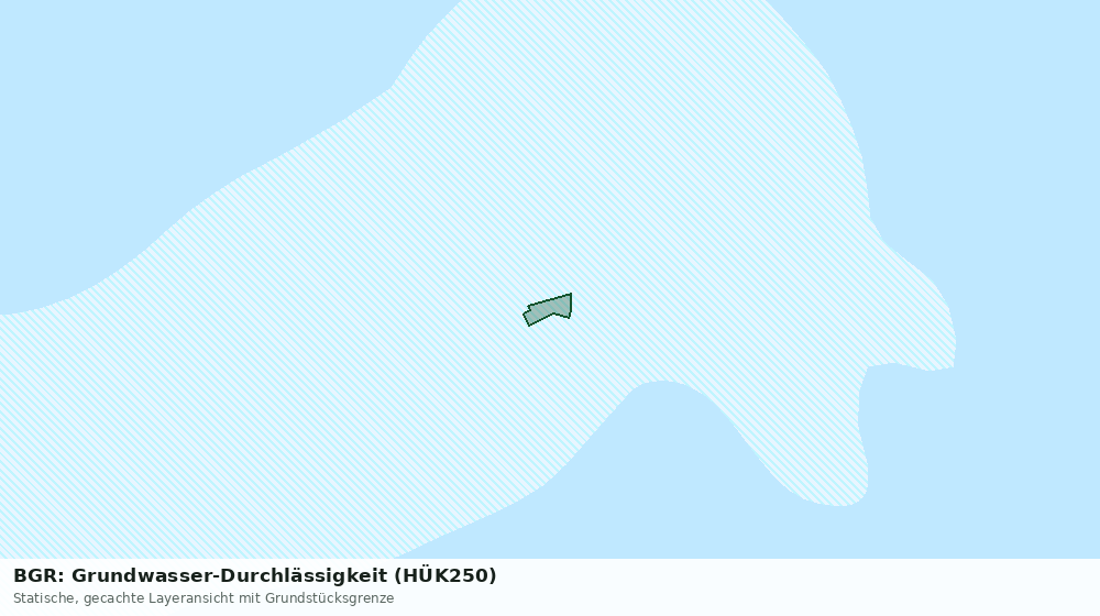 Statische Kartenansicht: BGR: Grundwasser-Durchlässigkeit (HÜK250)