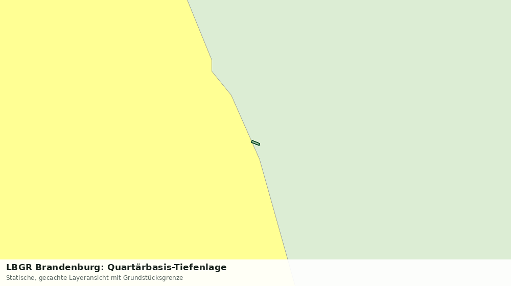 Statische Kartenansicht: LBGR Brandenburg: Quartärbasis-Tiefenlage