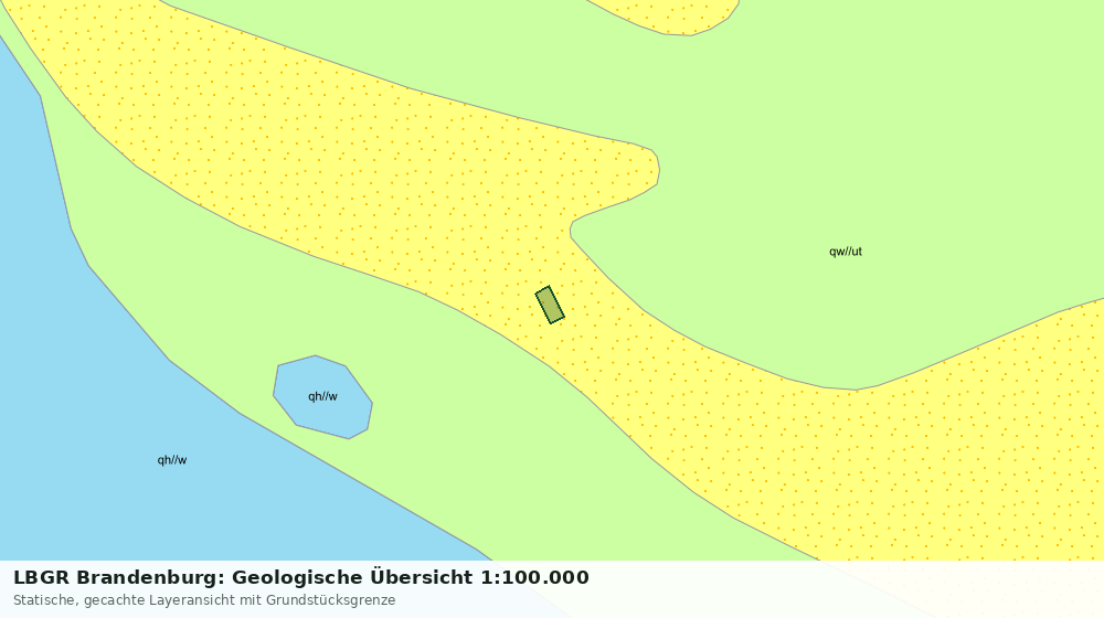 Statische Kartenansicht: LBGR Brandenburg: Geologische Übersicht 1:100.000