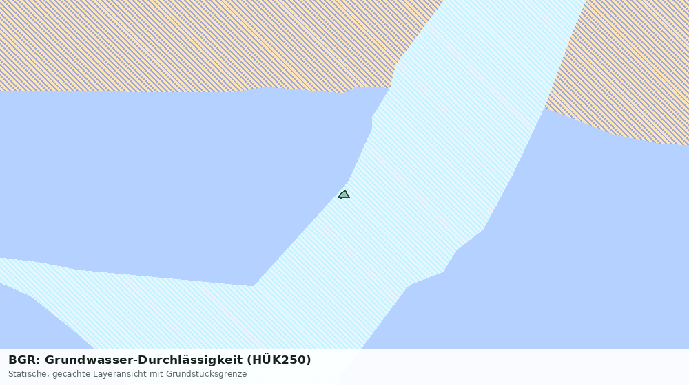 Statische Kartenansicht: BGR: Grundwasser-Durchlässigkeit (HÜK250)