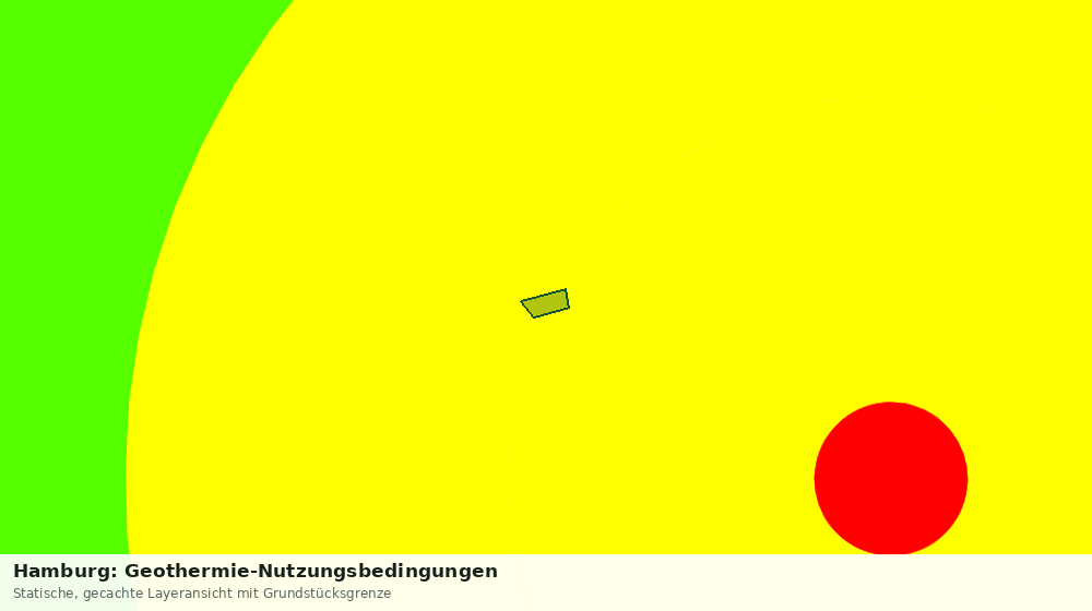 Statische Kartenansicht: Hamburg: Geothermie-Nutzungsbedingungen