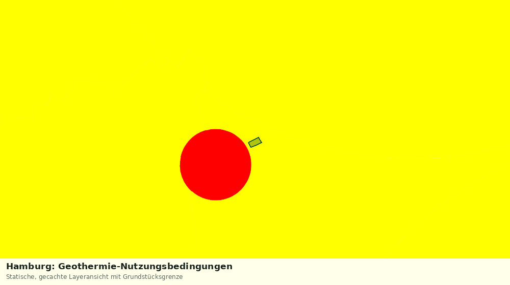 Statische Kartenansicht: Hamburg: Geothermie-Nutzungsbedingungen